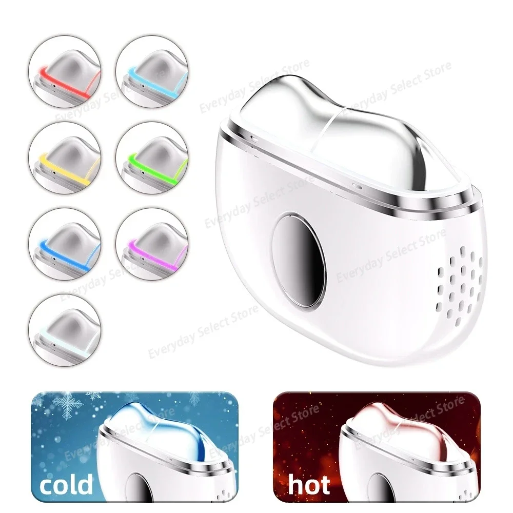 Microcurrent Face Massager Gua Sha - Strumento Elettrico 5 in 1 per