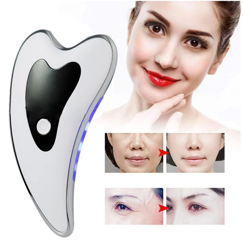 Microcurrent Face Massager Gua Sha - Microcurrent Face Lift Machine USB Charge