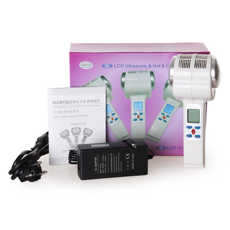 Cold Warm Hammer Facial Machine - Massaggiatore facciale portatile a ultrasuoni caldo/freddo,