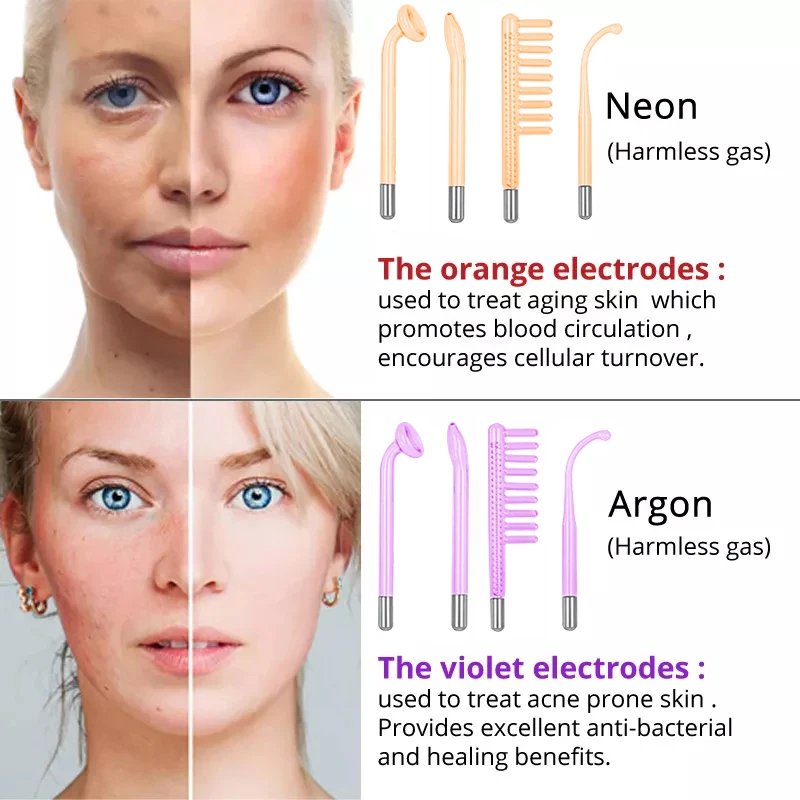 Dispositivo 7 in 1 per Capelli - High Frequency Wand Facial Machine Neon recensione e prezzo