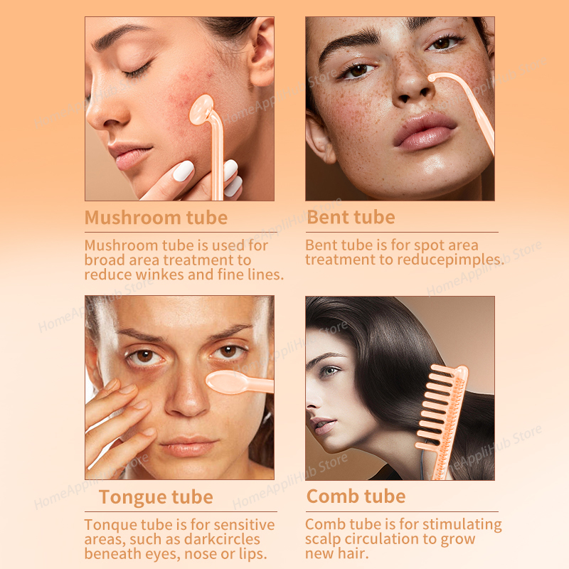 Darsonval Terapia portatile pe - High Frequency Wand Facial Machine Neon recensione e prezzo