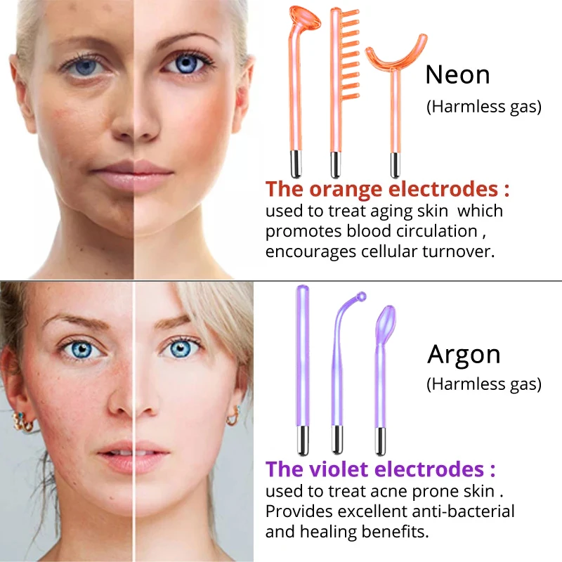 Darsonval macchina facciale po - High Frequency Wand Facial Machine Neon recensione e prezzo