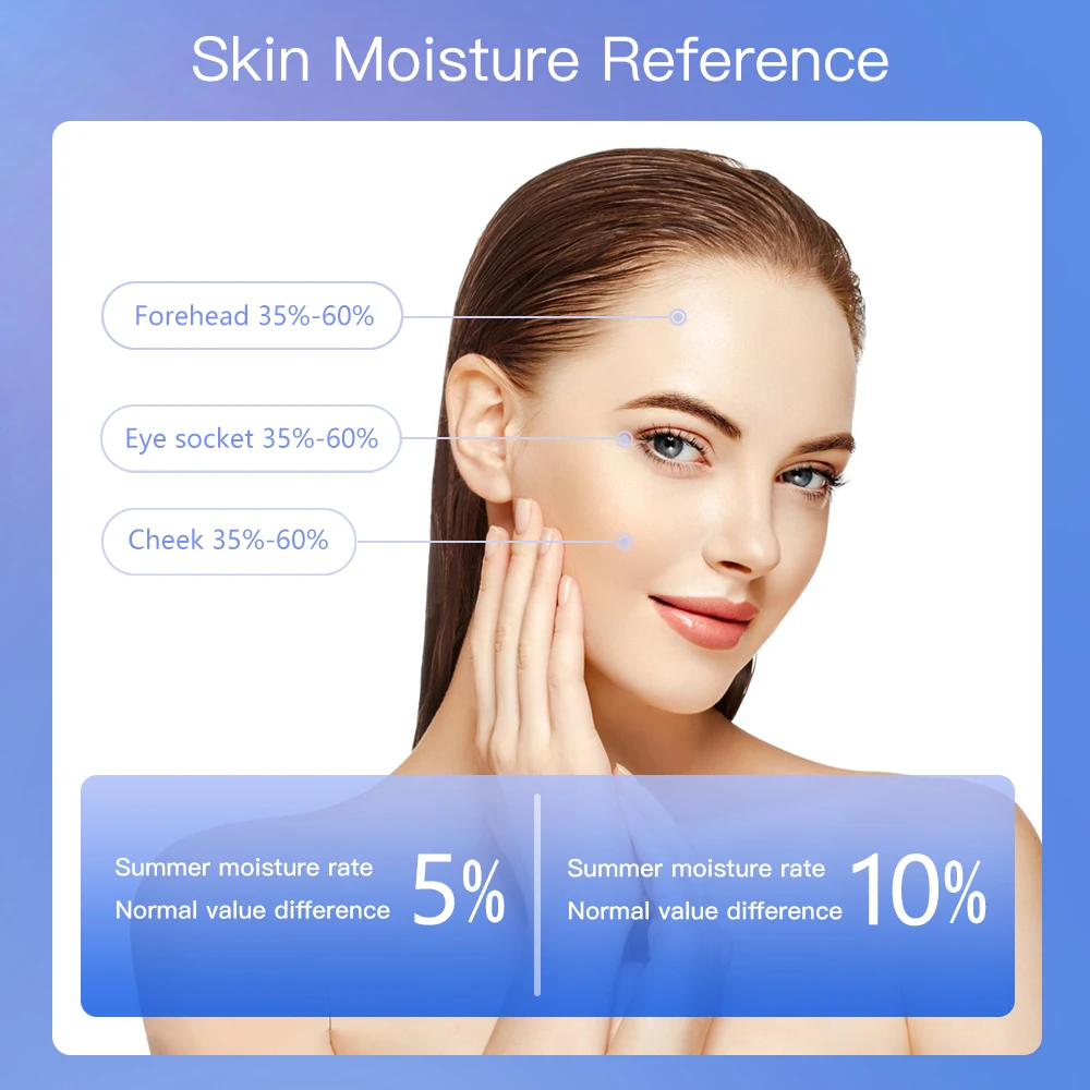 Rilevatore di analizzatori di  - Skin Moisture Analyzer Digital Detector recensione e prezzo