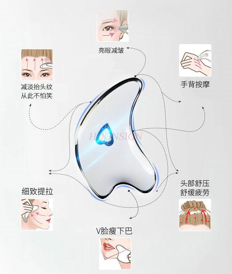 Viso Collo Guasha Massaggiator - Microcurrent Face Massager Gua Sha recensione e prezzo