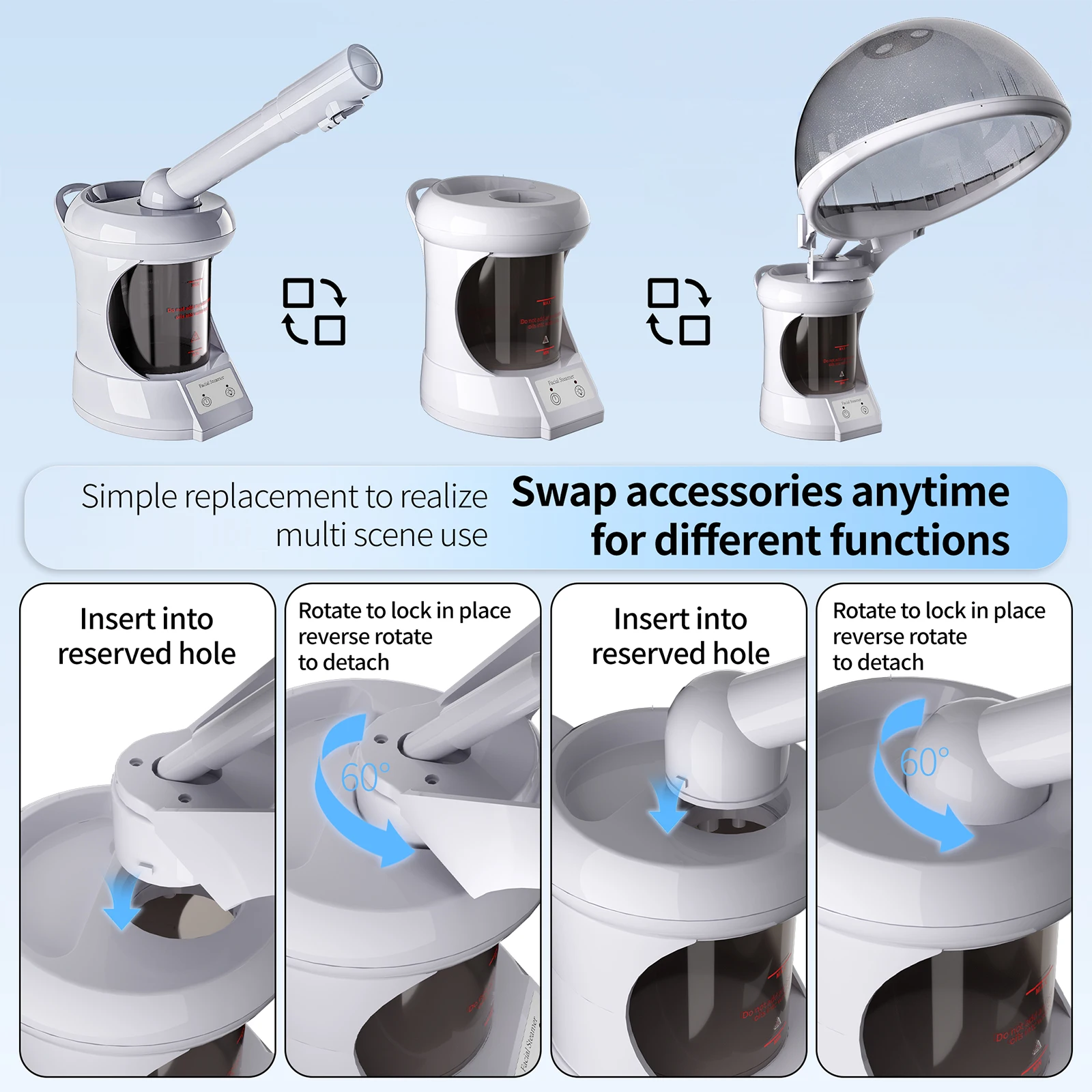 Vaporizzatore 2-in-1 per viso  - Facial Steamer Nano Ionic Hot Mist recensione e prezzo