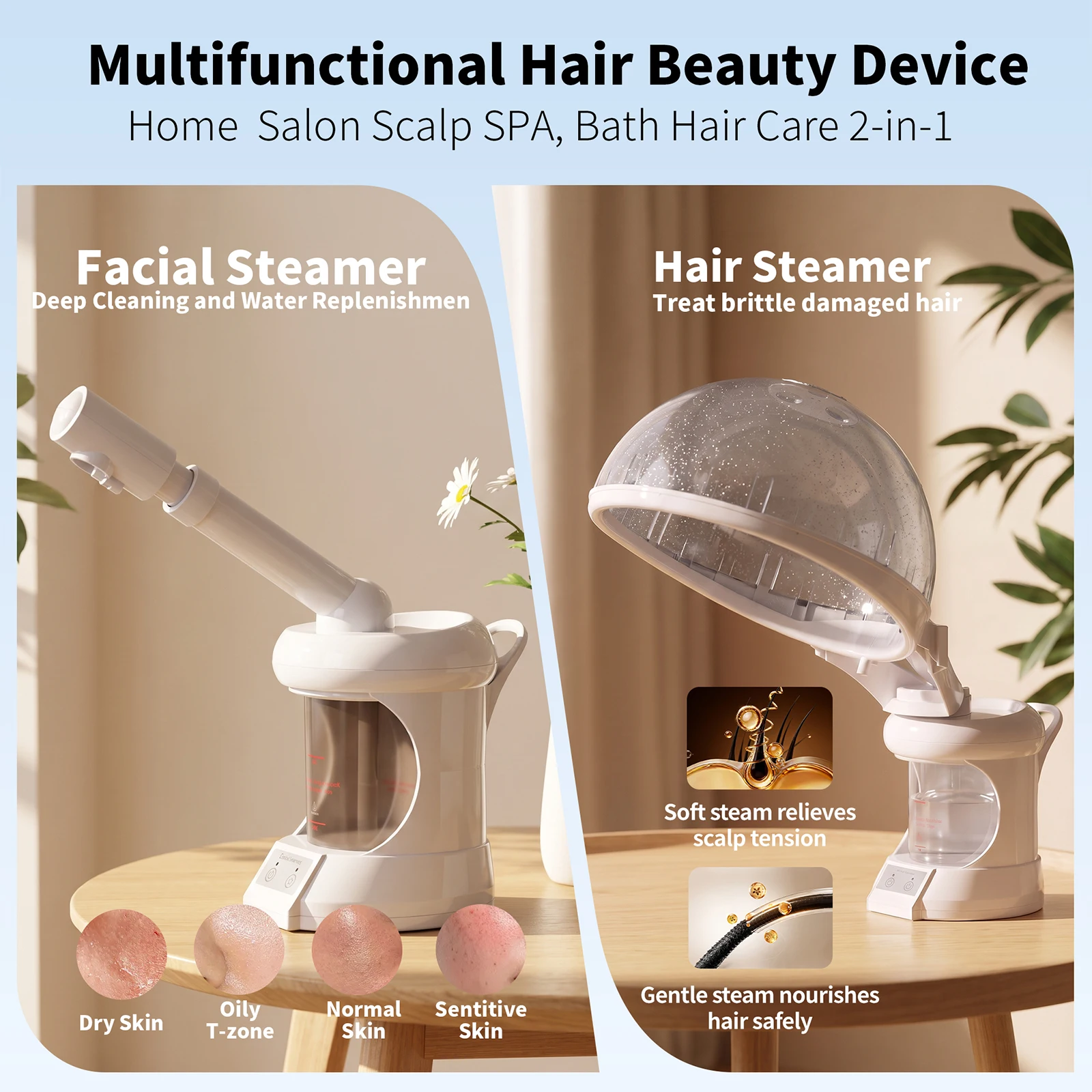 Vaporizzatore 2-in-1 per viso  - Facial Steamer Nano Ionic Hot Mist recensione e prezzo