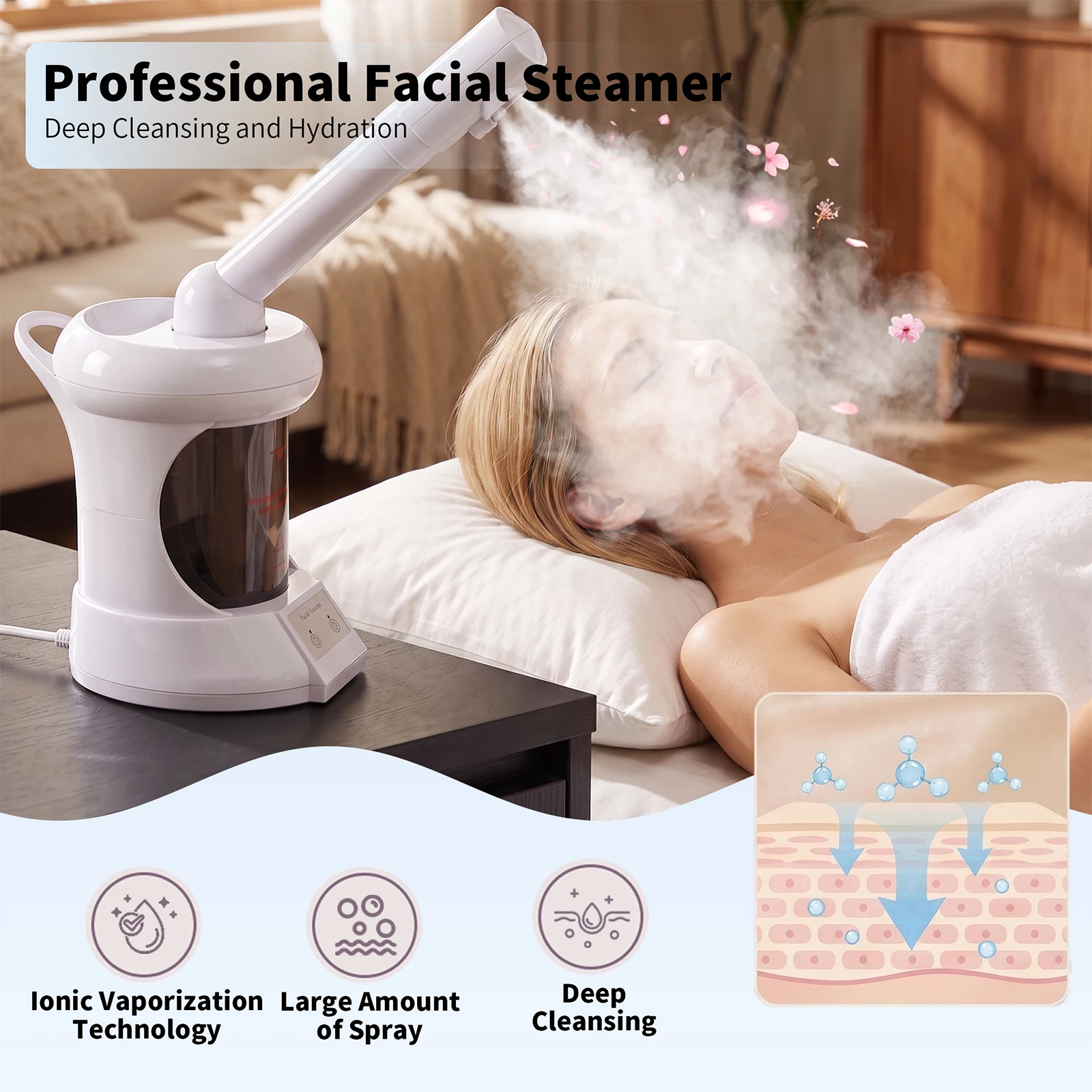 Vaporizzatore 2-in-1 per viso  - Facial Steamer Nano Ionic Hot Mist recensione e prezzo