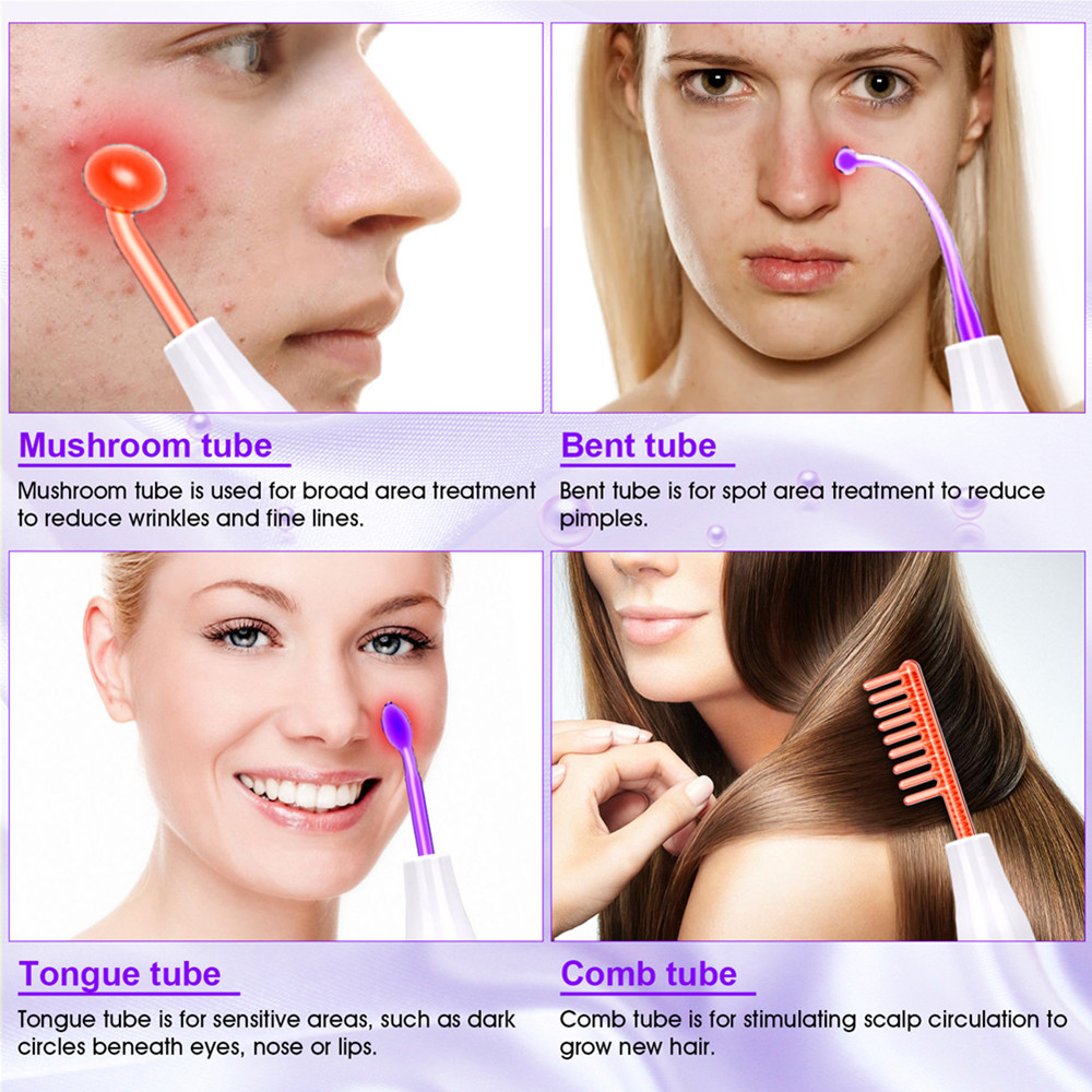 7 in 1 macchina per la cura de - High Frequency Wand Facial Machine Neon recensione e prezzo